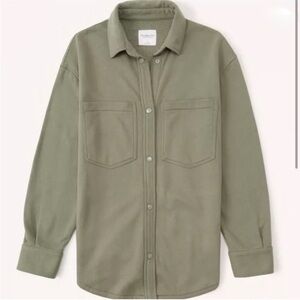 Abercrombie & Fitch Olive Green Shirt Jacket